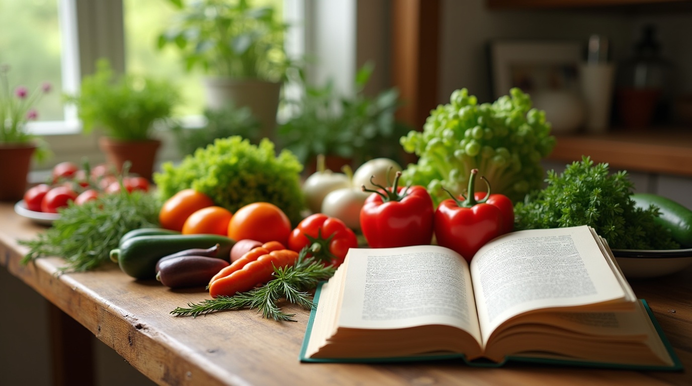 Aliments naturels sur une table pour soigner les inflammations intestinales.